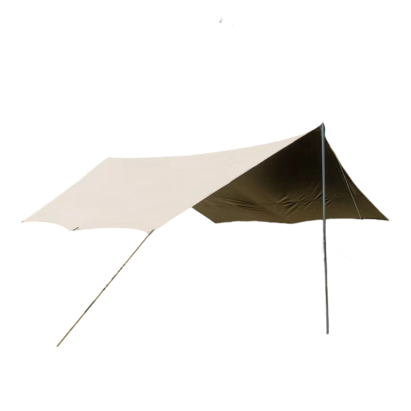150D fabricae Oxoniensis Canopeum Outdoor cum titanio membranaceo tarp